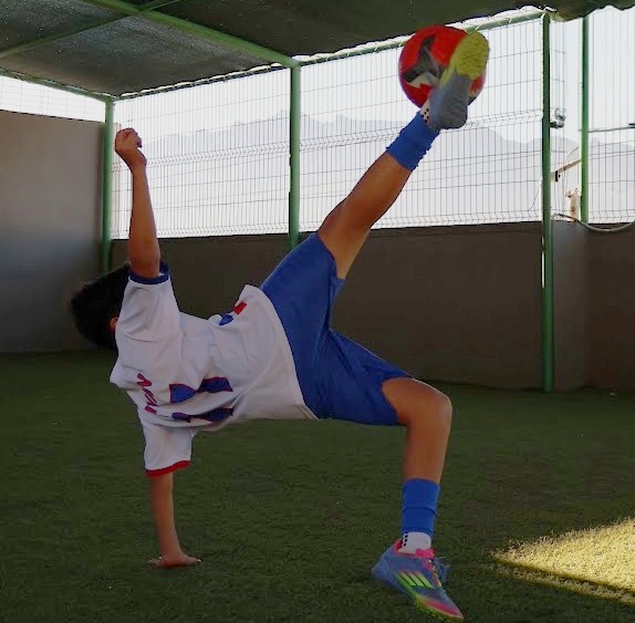 Alumno en práctica deportiva